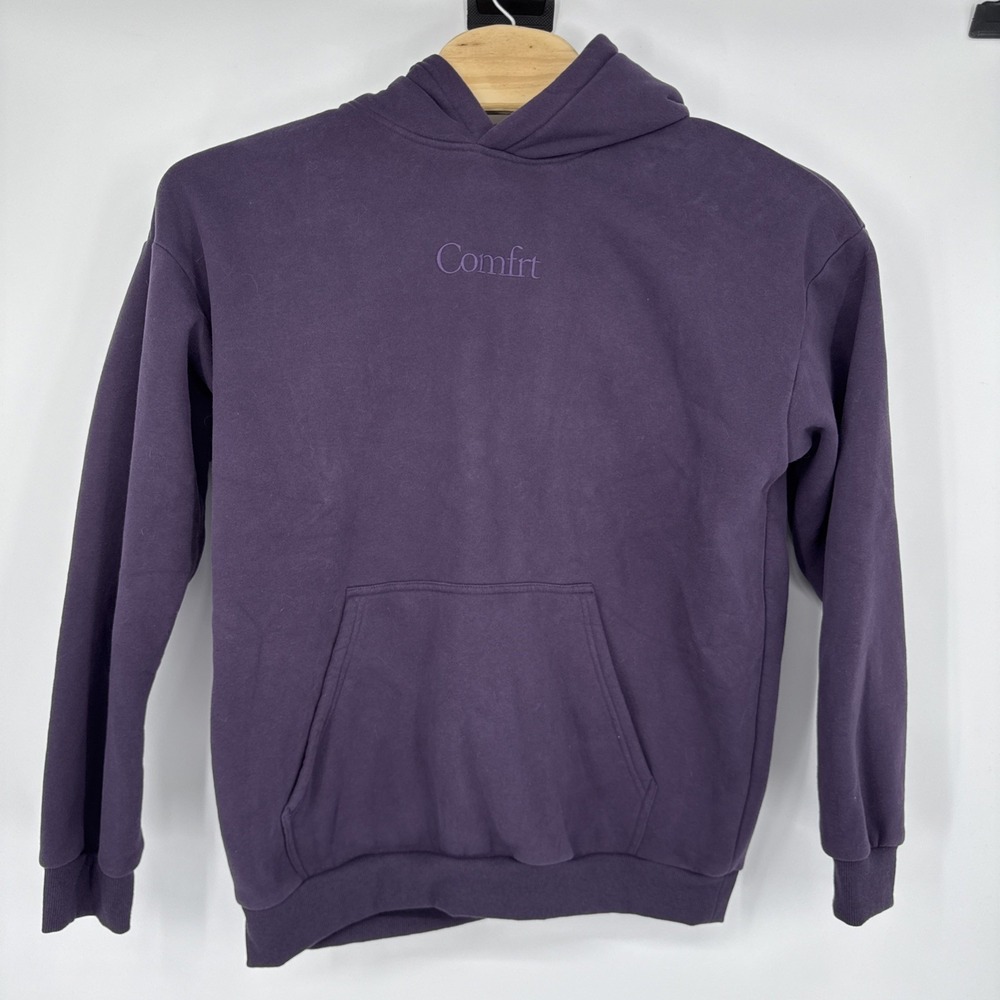 COMFRT Signature Hoodie in Blackberry - Size XL Unisex Oversized Purple Pullover